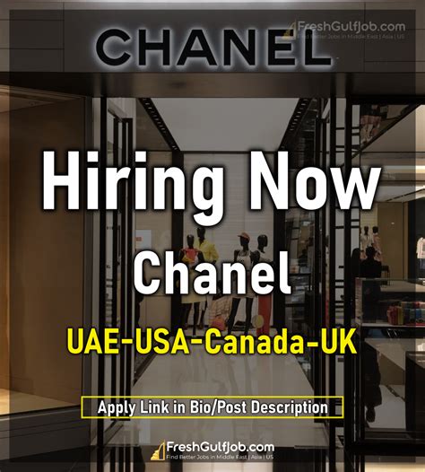 chanel careers canada|chanel makeup jobs near me.